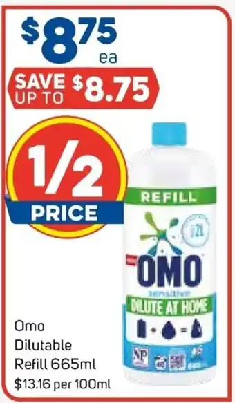 Foodland Omo Dilutable Fefill 665ml offer
