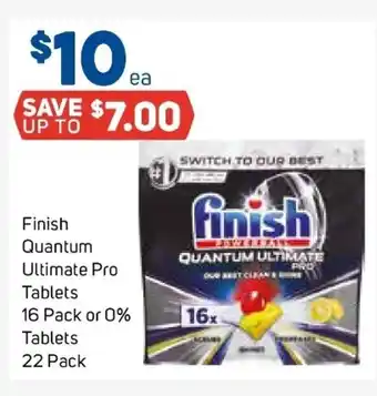 Foodland Finish Quantum Ultimate Pro Tablets 16 Pack or 0% Tablets 22 Pack offer