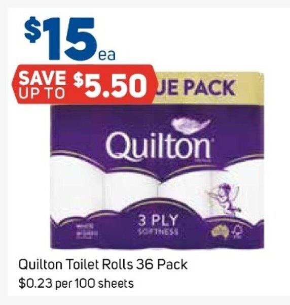 Quilton Toilet Rolls 36 Pack offer at Foodland