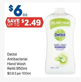 Dettol Antibacterial Hand Wash Refill 950ml