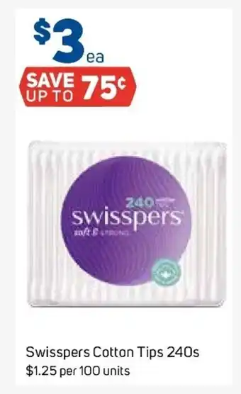 Foodland Swisspers Cotton Tips 240s offer
