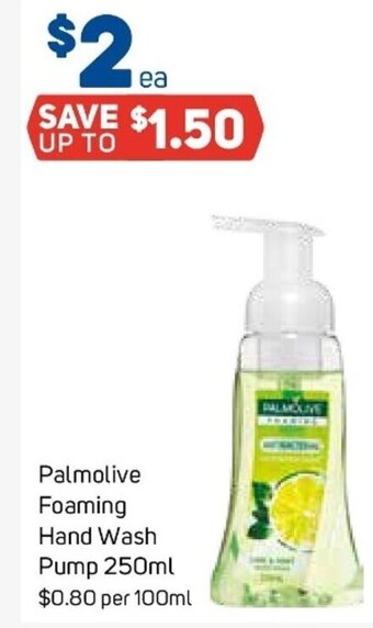 Foodland Palmolive Foaming Hand Wash Pump 250ml offer
