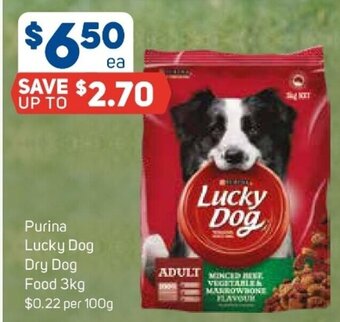 Foodland Purina Lucky Dog Dry Dog Food 3kg offer
