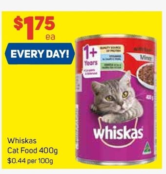 Foodland Whiskas Cat Food 400g offer
