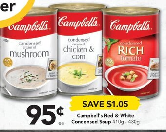 Campbell's Red & White Condensed Soup 410g-430g