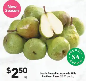 Drakes South Australian Adelaide Hills Packham Pears offer