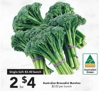 Drakes Australian Broccolini Bunches offer