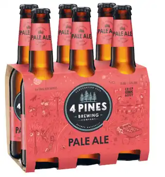 Liquorland 4 pines brewing pale ale bottle 6x330ml offer