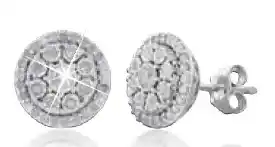 Shiels Silver 1/2 carat stud earrings offer