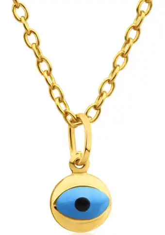 Shiels 9ct yellow gold evil eye pendant offer