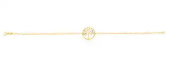 Shiels 9ct dicut 19cm tree of life bracelet offer