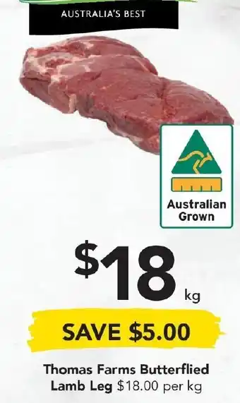 Drakes Thomas Farms Butterflied Lamb Leg offer
