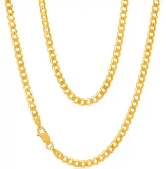 Shiels 9ct yellow gold 45cm curb chain 100 gauge offer