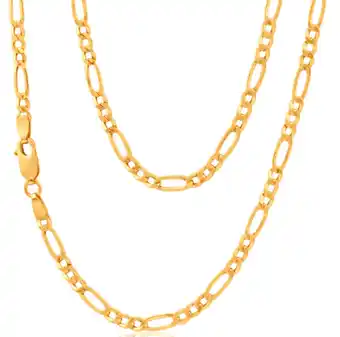 Shiels 9ct yellow gold figaro 45cm 80 gauge chain offer