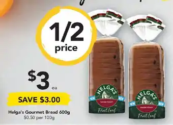 Drakes Helga's Gourmet Bread 600g offer