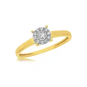 Shiels 9ct yellow gold diamond ring offer