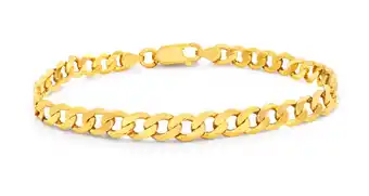 Shiels 9ct yellow gold enticing curb bracelet offer