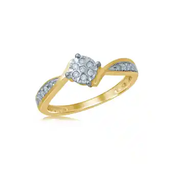 Shiels 9ct yellow gold 15 point diamond dress ring offer