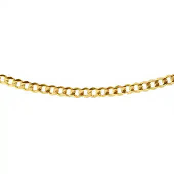 Shiels 9ct yellow gold silverfilled flat curb 200 gauge 55cm 9ss chain offer