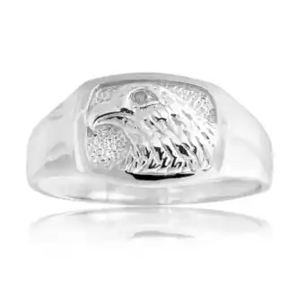 Shiels Sterling silver diamond eagle ring offer
