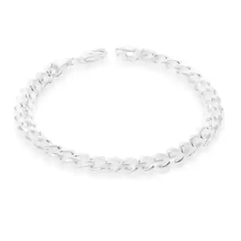 Shiels 21cm sterling silver curb bracelet offer