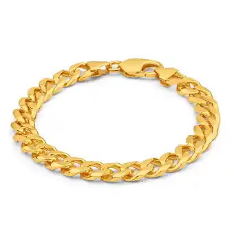 Shiels 9ct elegant yellow gold curb bracelet offer