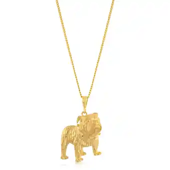 Shiels 9ct yellow gold dog pendant offer