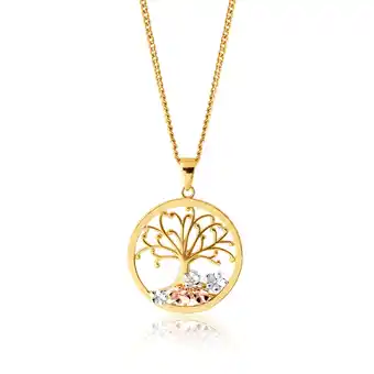 Shiels 9ct yellow gold tree of life pendant offer