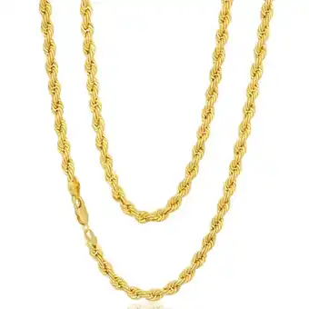 Shiels 9ct gold filled rope 50cm chain 80 gauge offer