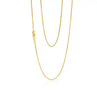 Shiels 9carat silver filled box chain 45cm offer