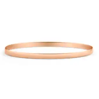 Shiels 9ct rose gold 4mm solid bangle offer
