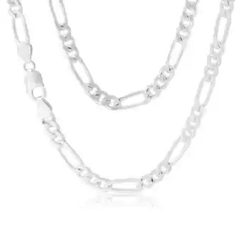 Shiels 50cm sterling silver 200 gauge figaro 1:3 chain offer