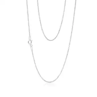 Shiels Sterling silver 45cm square box chain offer