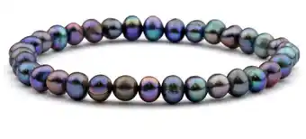Shiels Black freshwater 18cm pearl bracelet offer