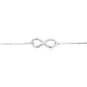Shiels Sterling silver fancy infinity adjustable bracelet offer
