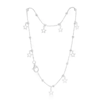 Shiels Sterling silver fancy stars charm anklet offer