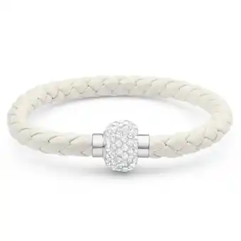 Shiels Stainless steel crystal magnetic white fancy bracelet offer