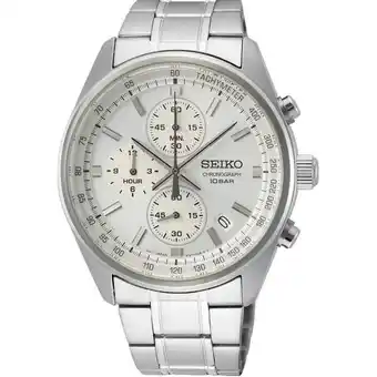 Shiels Seiko ssb375p chronograph stainless steel mens watch offer