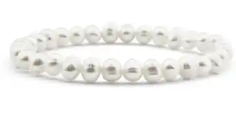 Shiels White freshwater pearl stretch bracelet offer