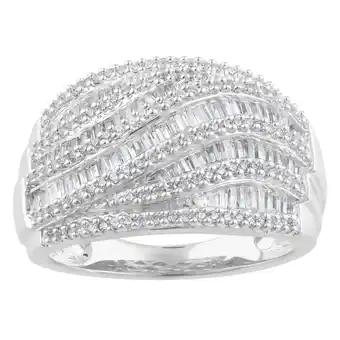 Shiels Sterling silver 1 carat diamond ring offer
