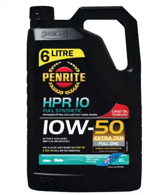 Repco Penrite hpr 10 10w-50 6l offer