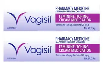 Vagisil feminine itching cream medication 25g