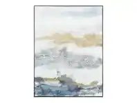 LivingStyles "Vibrant Horizons I" Framed Textured Canvas Wall Art Print, 120cm offer