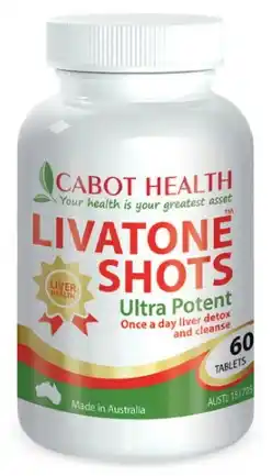 Cabot health livatone shots 60 tablets