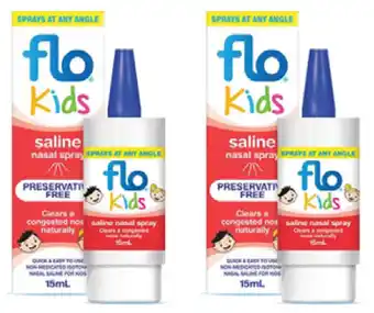 Superpharmacy Flo kids saline nasal spray 15ml offer
