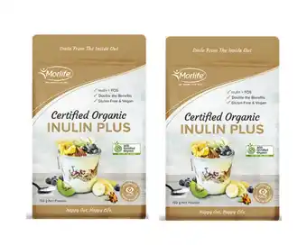 Superpharmacy Morlife certified organic inulin plus powder 150g offer