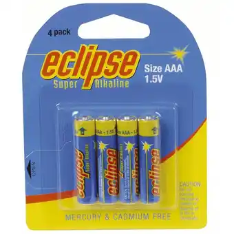 Jaycar Electronics 4 pk aaa batteries offer