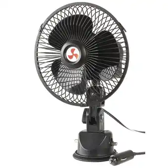Jaycar Electronics 12v oscillating fan - 6" suction mount offer