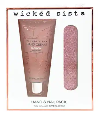 Chemist Discount Centre Wicked sista rose gold hand & nail pack blossom offer