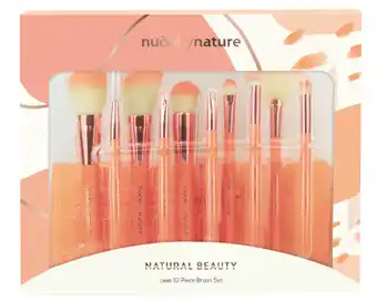 Chemist Discount Centre Nude by nature natural beauty brush set 10 piece offer
